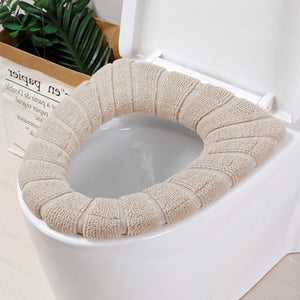 Universal Warm Soft Washable Toilet Seat Cover Mat Set for Home Decor Closestool Mat Seat Case Toilet Lid Cover Accessories