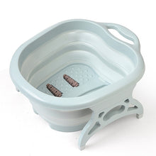 Load image into Gallery viewer, Foldable Footbath plain foaming massage bucket Plastic foot bath basin large heightening footbath fording barrel Reduce Pressure