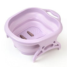 Load image into Gallery viewer, Foldable Footbath plain foaming massage bucket Plastic foot bath basin large heightening footbath fording barrel Reduce Pressure